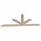 Ekena Millwork Saratoga Smooth Timber Gable Bracket, Douglas Fir, 108"W x 22"H x 3 1/2"D x 3 1/2"F, 5/12 Pitch GBW108X22X0404SAR00SDF - alternate 2